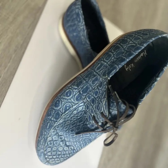 Maison Koly X Enzo Bonafe Zanzibar Suede alligator Navy - Picture 7 of 7